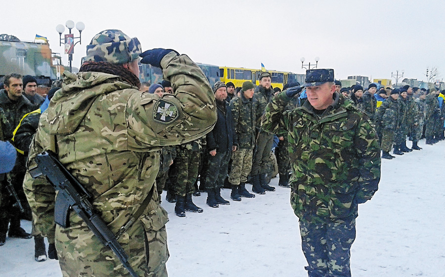 Бійці першого територіального батальйону «Волинь» в межах ротації повернулися у Володимир-Волинський. Фото надано прес-службою Волинської облдержадміністра